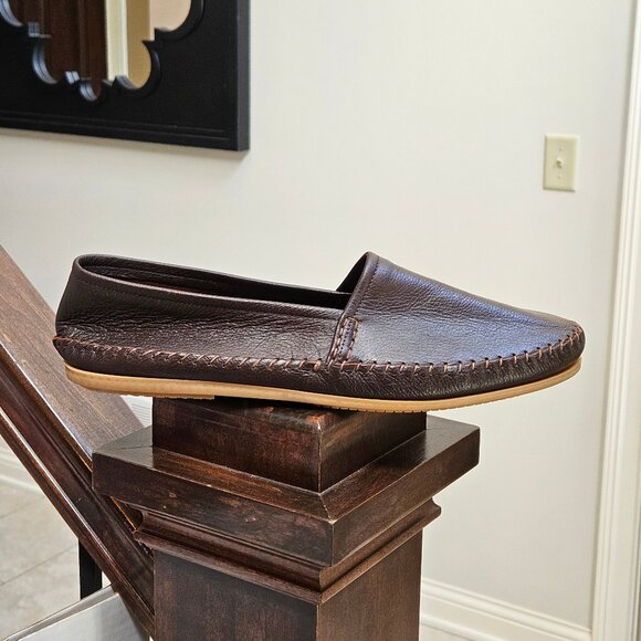 Otisopse Men's Soft Leather Casual Loafers, Brown, Sz 12 (may run small) - Picture 8 of 16